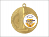 Medal metalowy MMC5057 z indywidualną wklejką lub grawerem, śr. 50 mm - od 10 szt.