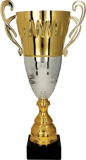 Puchar standardowy metalowy złoto-srebrny 2078 z bocznymi uszami