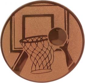 Emblemat Koszykówka brązowy - A8/B